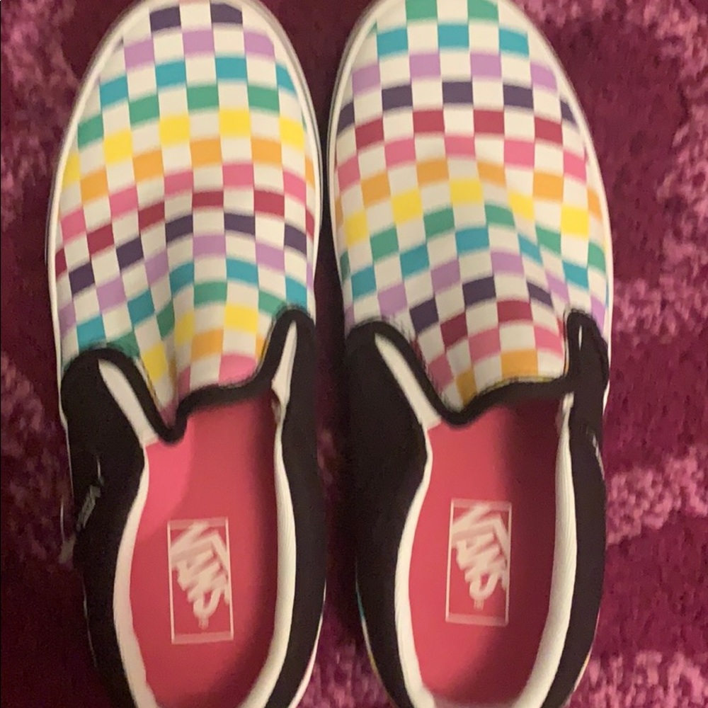Rainbow colored Vans - Picture 5 of 6